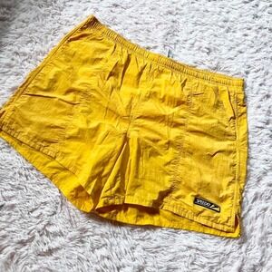 Vintage 90s Speedo Bright Vivid Yellow Men's Mesh Lined Summer Beach Swim Trunks